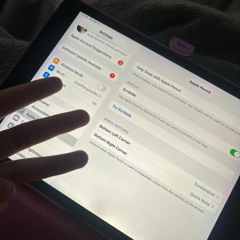 Apple Black Tablet Sleek Design